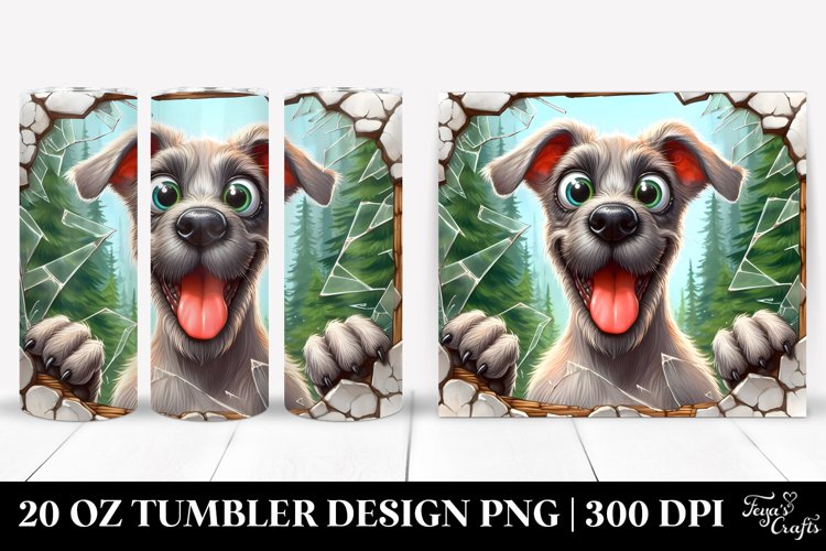 Funny Weimaraner in Landscape | 20 Oz Tumbler