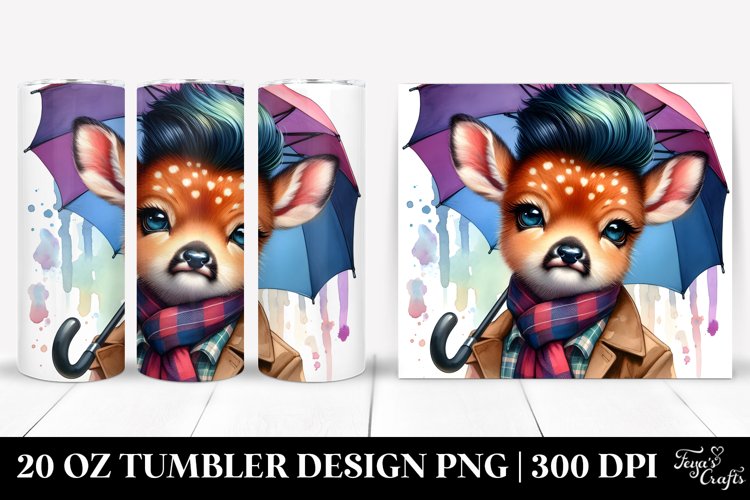 Cool Posing Baby Deer 20 Oz Tumbler example image 1