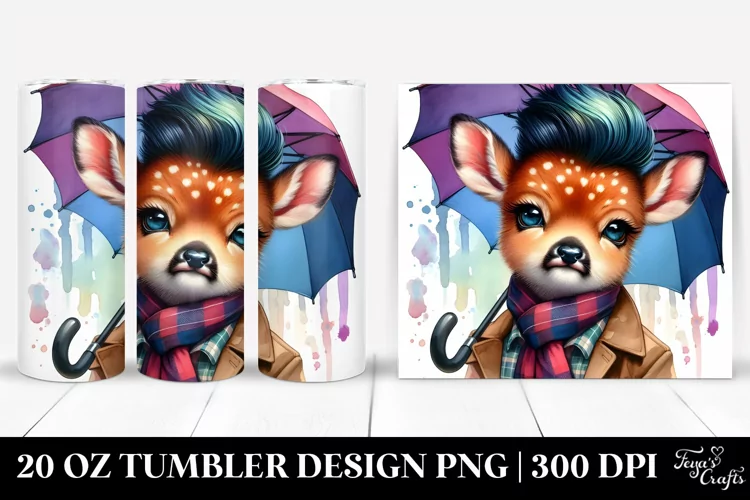 Cool Posing Baby Deer 20 Oz Tumbler