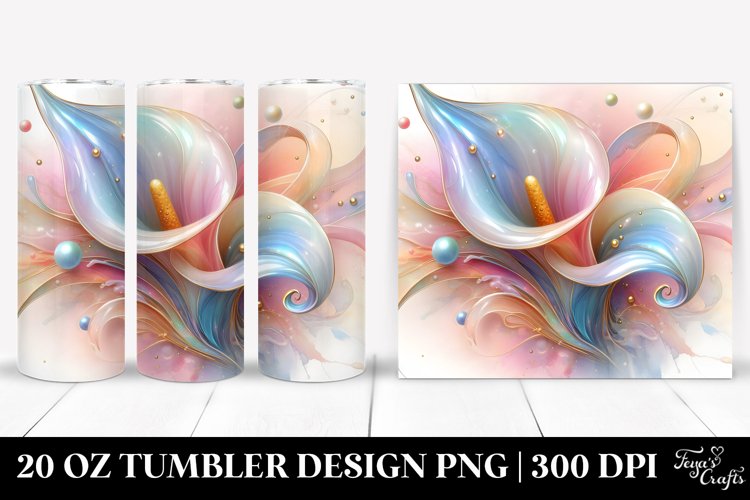 Shiny Calla Lily, Material | 20 oz Tumbler