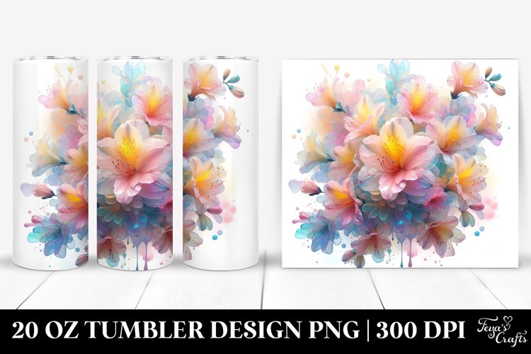 Shiny Stained Azalea 20 Oz Tumbler example image 1