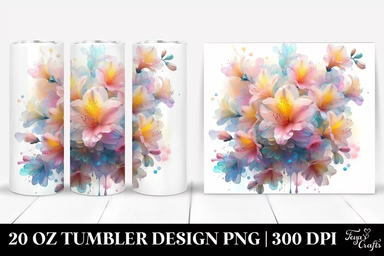 Shiny Stained Azalea 20 Oz Tumbler