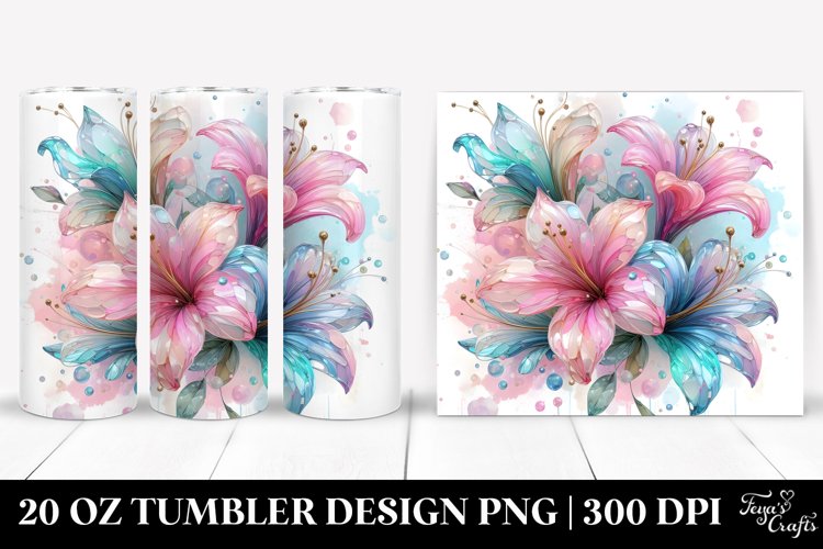 Shiny Stained Azalea 20 Oz Tumbler example image 1