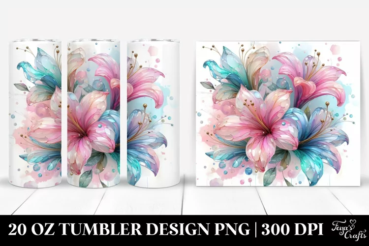 Shiny Stained Azalea 20 Oz Tumbler