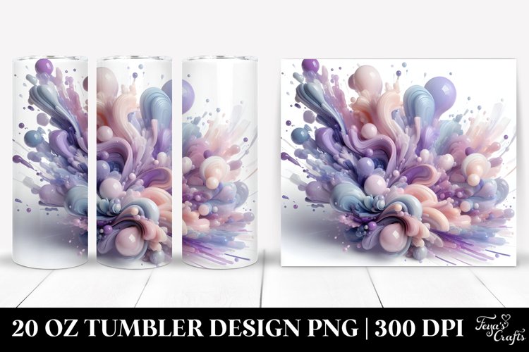Glossy Stained Lavender 20 Oz Tumbler example image 1