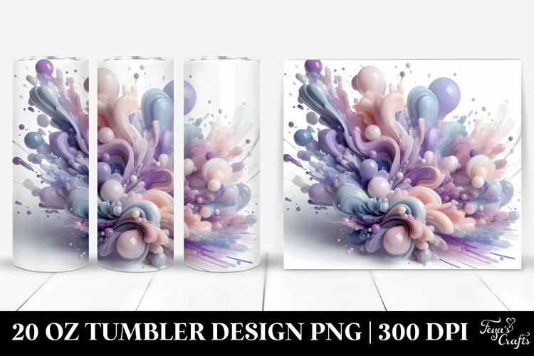 Glossy Stained Lavender 20 Oz Tumbler