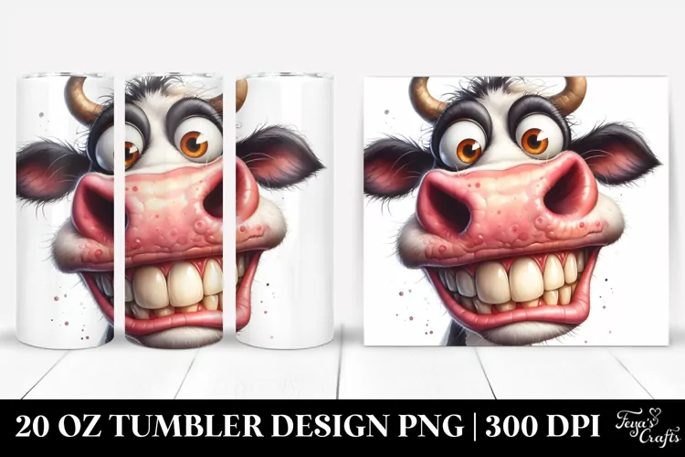 Funny Cow Portrait | 20 Oz Tumbler