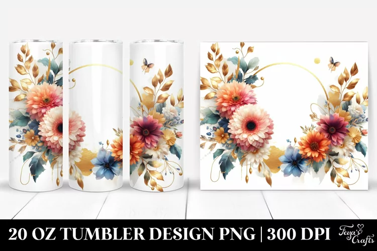 Abstract Golden Frame | 20 Oz Tumbler