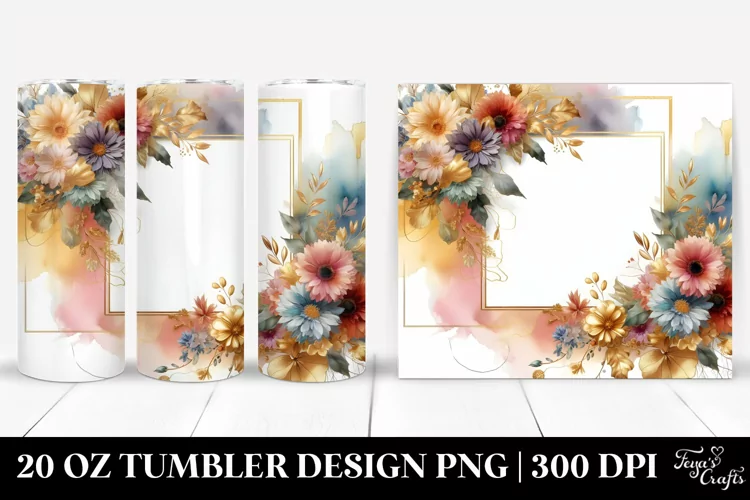 Abstract Golden Frame | 20 Oz Tumbler