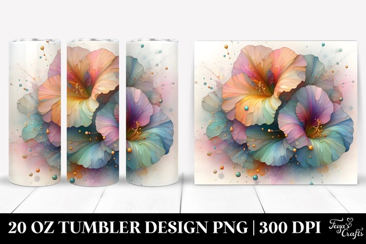 Abstract Nasturtium with Metalic Insertions example image 1