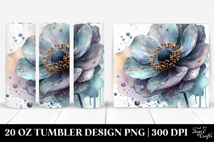 Shiny Anemone Design | 20 oz Tumbler