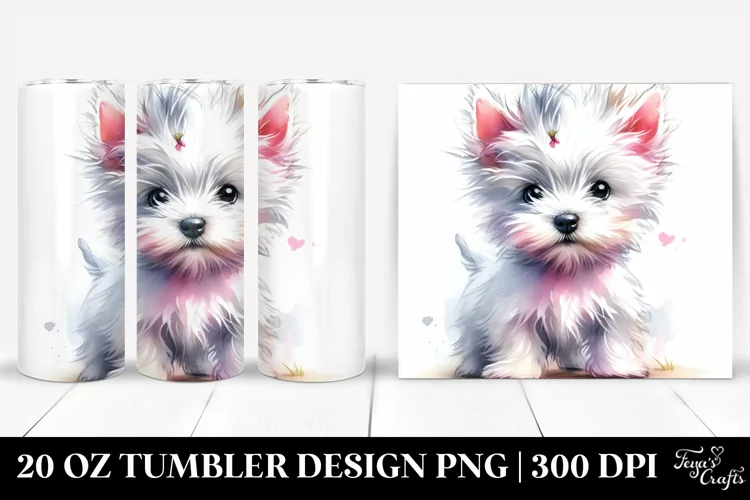 Expressive Baby West Highland White Terrier | 20 oz Tumbler