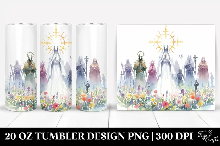 Very Simple Watercolor Undead Tumbler | 20 oz Tumbler
