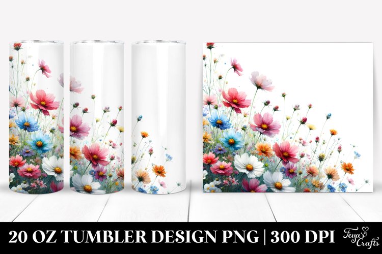 Vibrant Wild Flowers | 20 Oz Tumbler