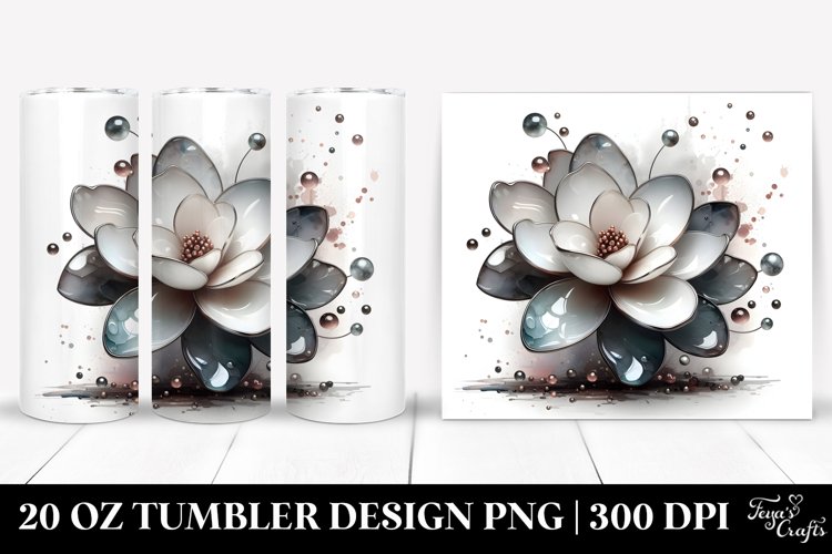 Abstract Glossy Gardenia Like Material