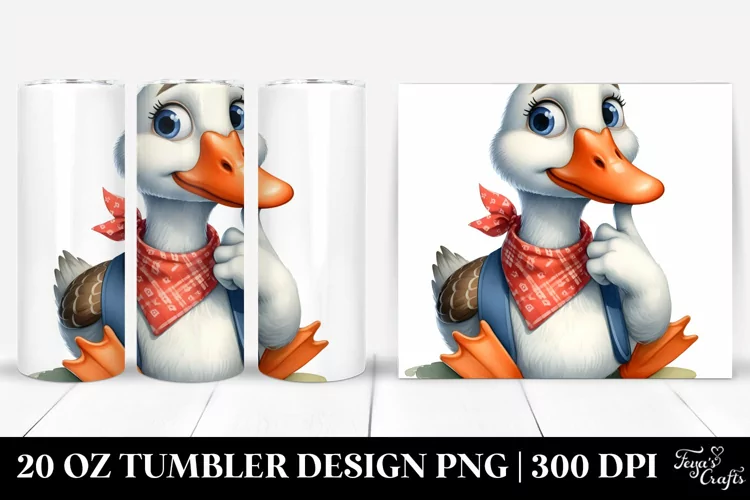 Funny Goose Sitting Bandana | 20 Oz Tumbler
