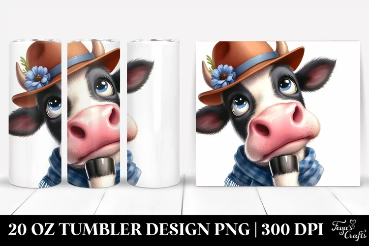 Funny Cow Thoughtful Goofy | 20 Oz Tumbler