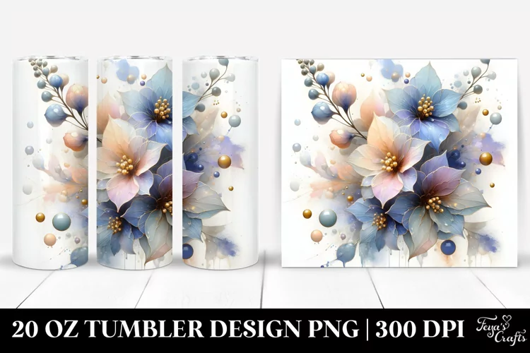 Glistening Delphinium, 20 Oz Tumbler