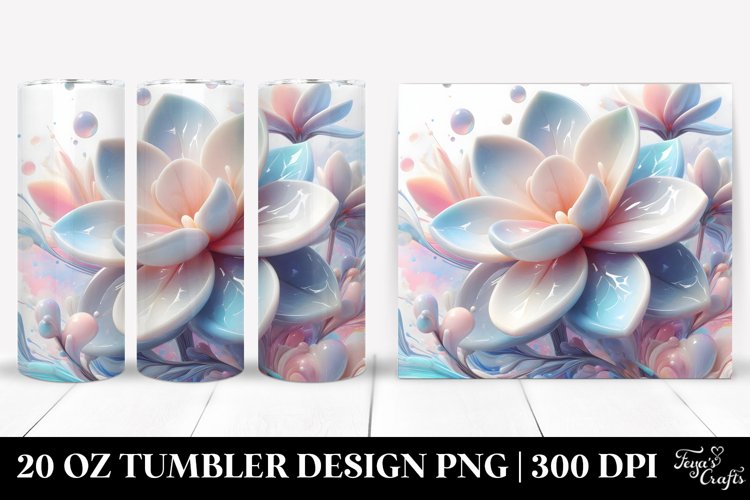 Luminous Gardenia, 20 Oz Tumbler example image 1