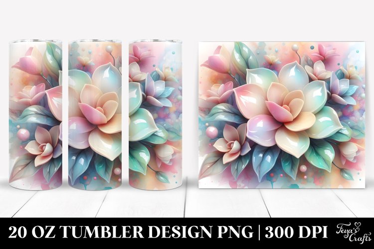 Shimmering Gardenia, 20 Oz Tumbler example image 1