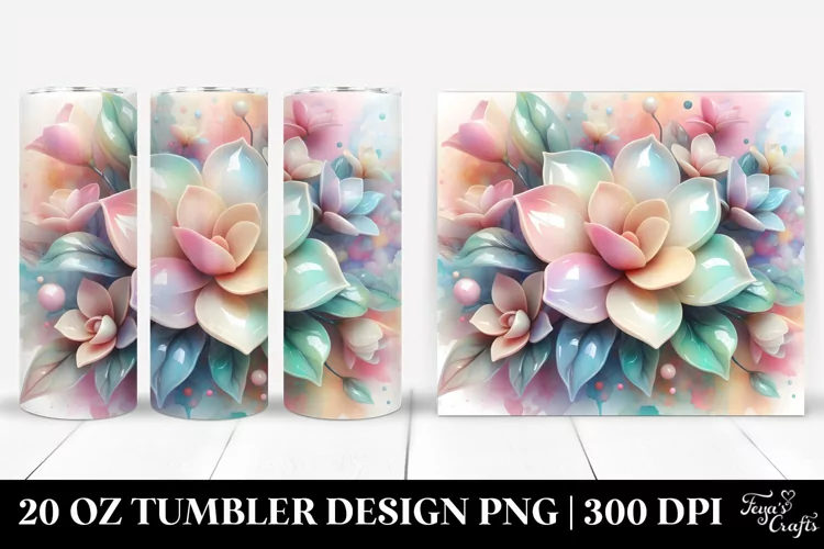 Shimmering Gardenia, 20 Oz Tumbler