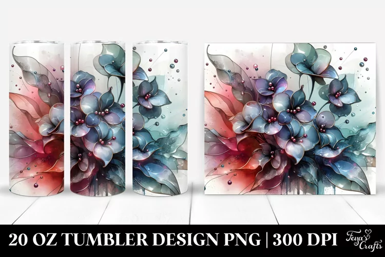 Glossy Impatiens with Metallic Insertions | 20 Oz Tumbler