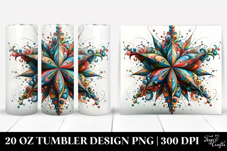 Wimsical Colorfull Star | 20 Oz Tumbler