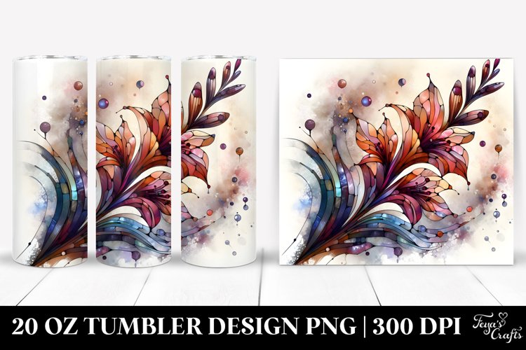 Stained Gladiolus | 20 Oz Tumbler example image 1