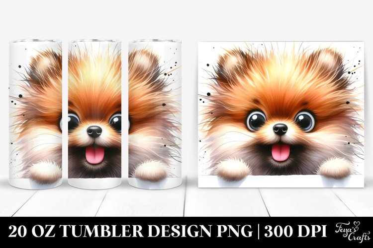 Crazy Looking Pomeranian Tumbler example image 1