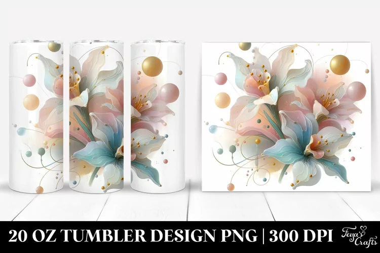 Glossy Narcissus Stained , High-Res 20 Oz Tumbler
