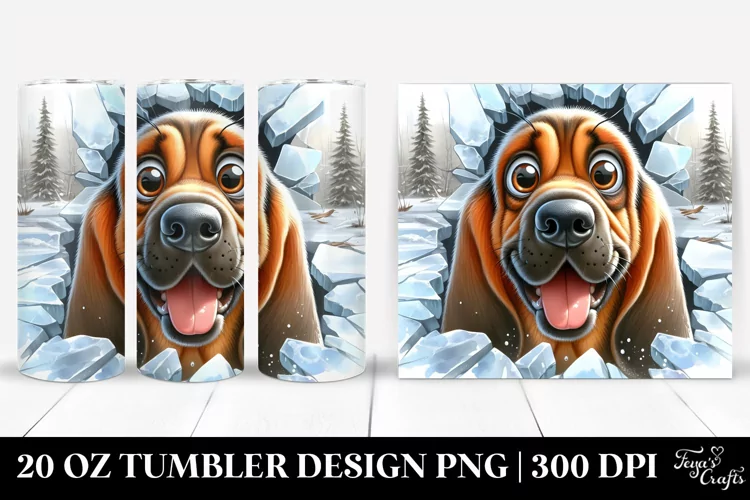 Funny Crazy Looking Bloodhound | 20 Oz Tumbler