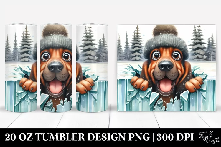 Funny Crazy Looking Bloodhound | 20 Oz Tumbler