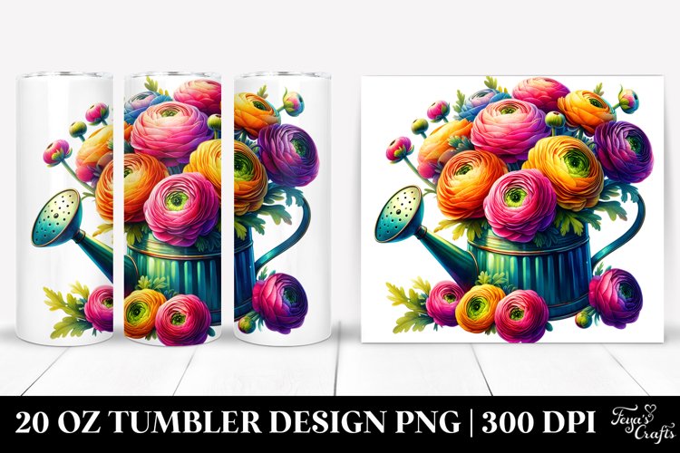 20 Oz Tumbler Sublimation | Vibrant Watercolor Sprinkling