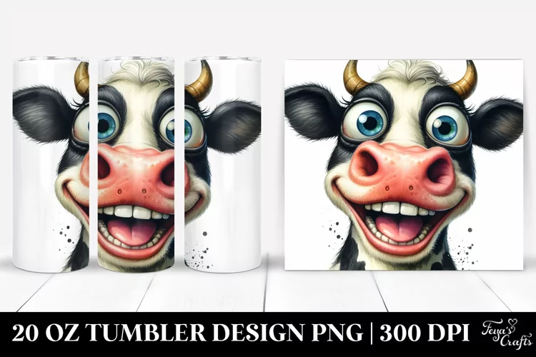 Funny Cow Portrait | 20 Oz Tumbler