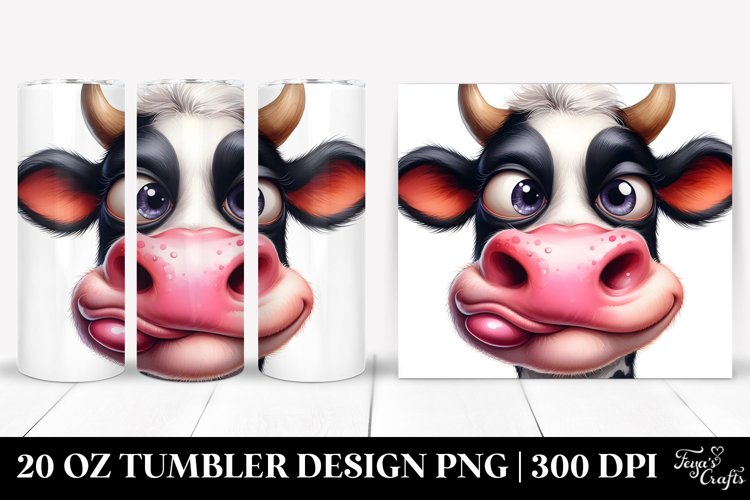 Funny Cow Portrait Big Goofy Smile Disrespectful example image 1