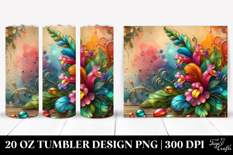 Colorful Snapdragon | 20 Oz Tumbler example image 1