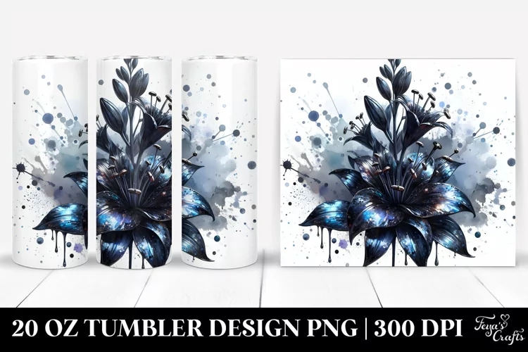 Glossy Lobelia Design| 20 Oz Tumbler