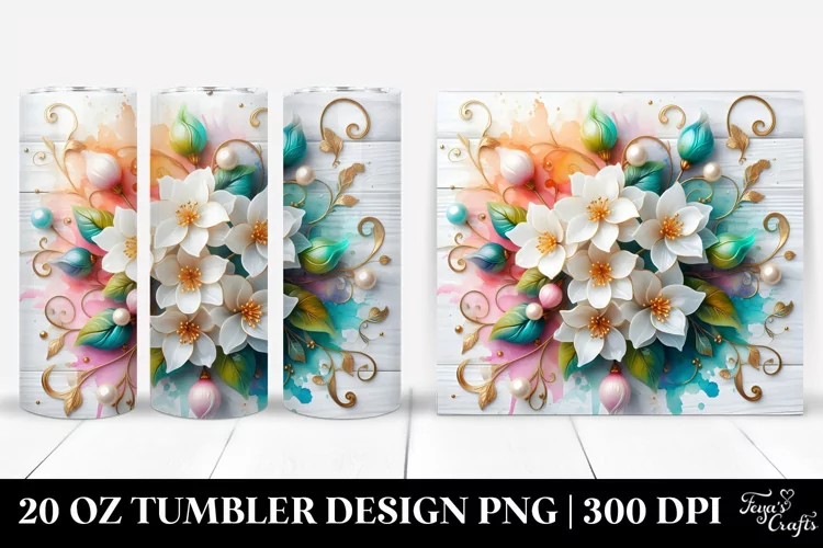 Colorful Jasmine | 20 Oz Tumbler