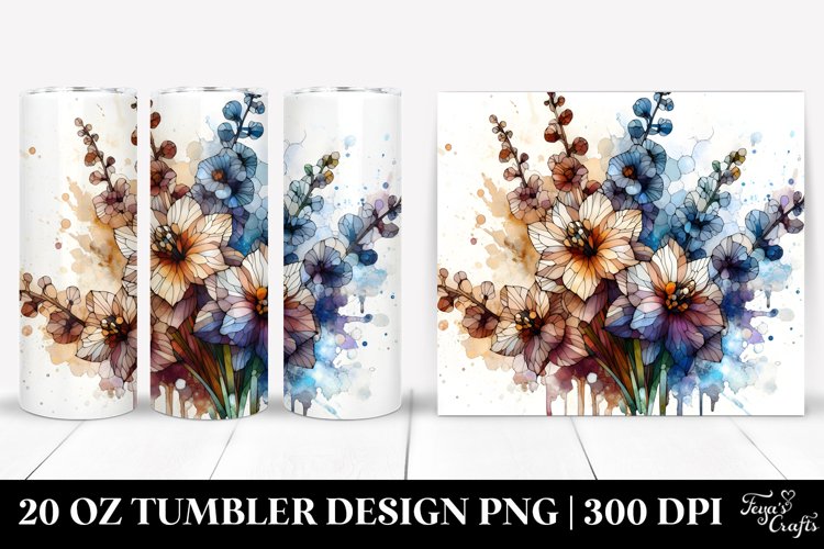 Stained Delphinium Made of | 20 Oz Tumbler example image 1