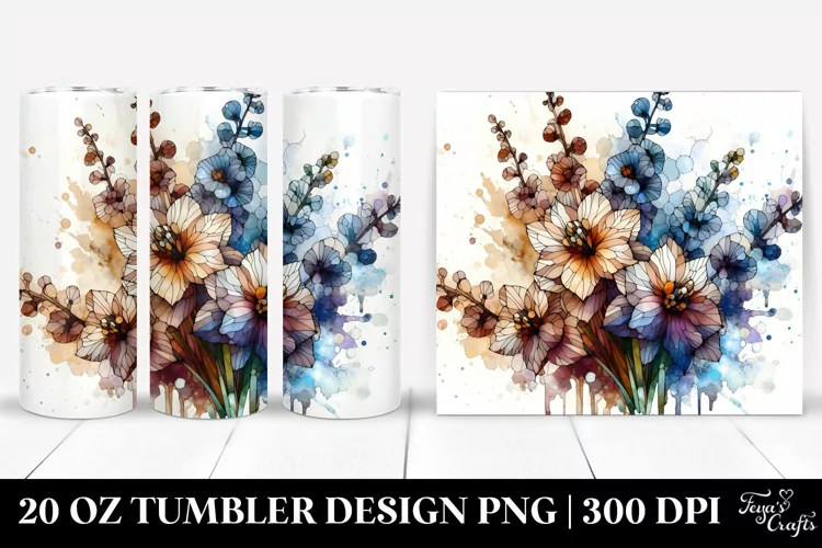 Stained Delphinium Made of | 20 Oz Tumbler