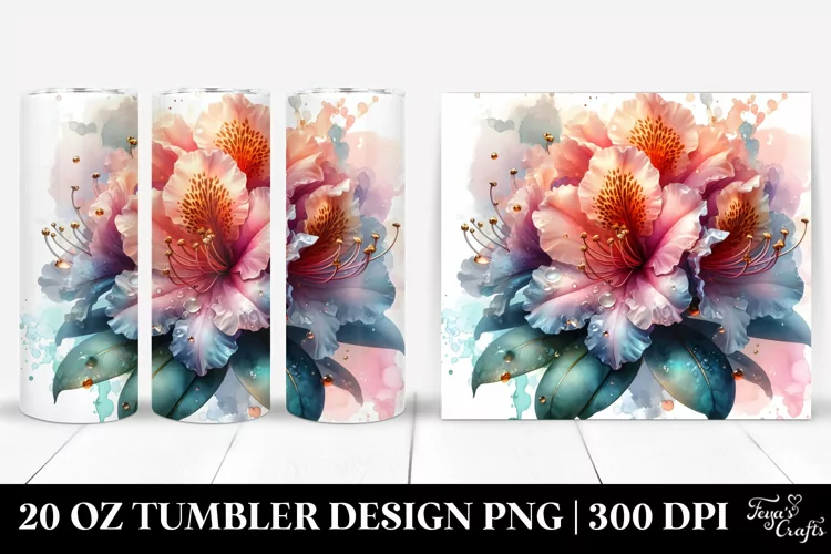 Glossy Rhododendron | 20 Oz Tumbler