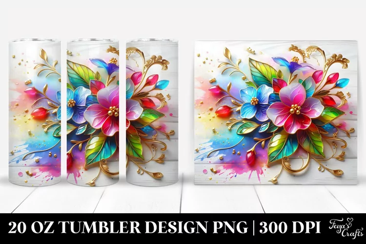 Colorful Impatiens | 20 Oz Tumbler