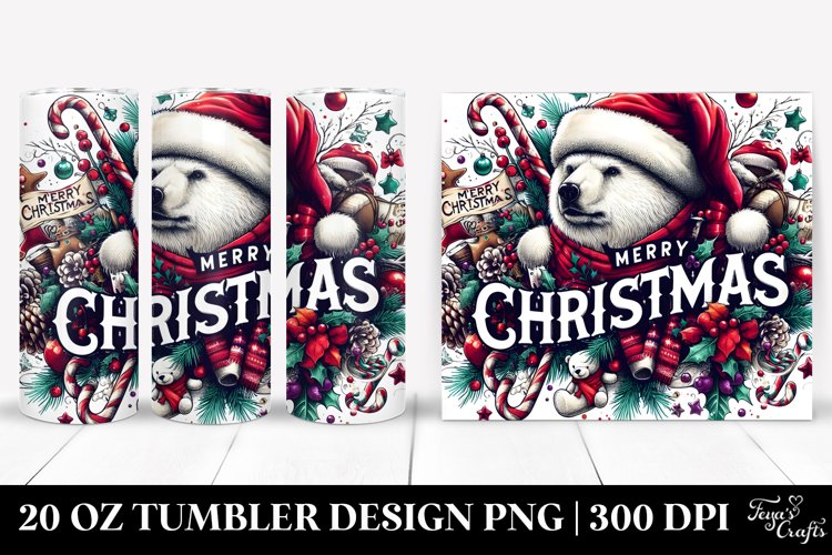 Christmas PNG 20 Oz Tumbler Design