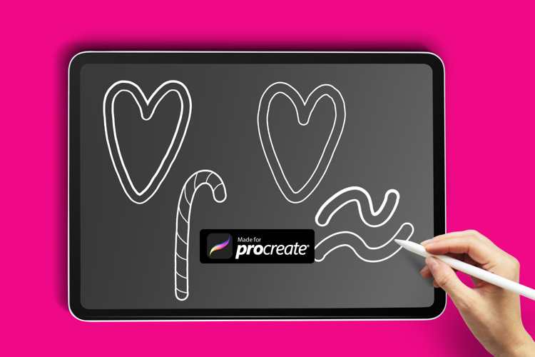3 Procreate Liner Brushes for Soft & Stylish Outlines