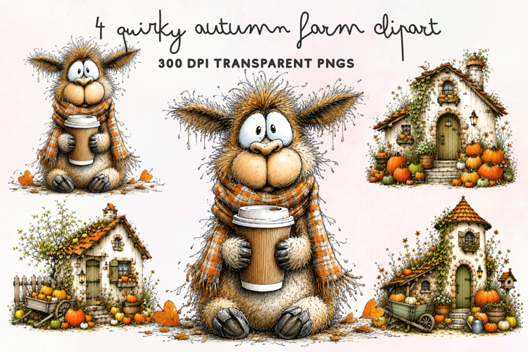 Farmhouse Animals Clipart Image 23