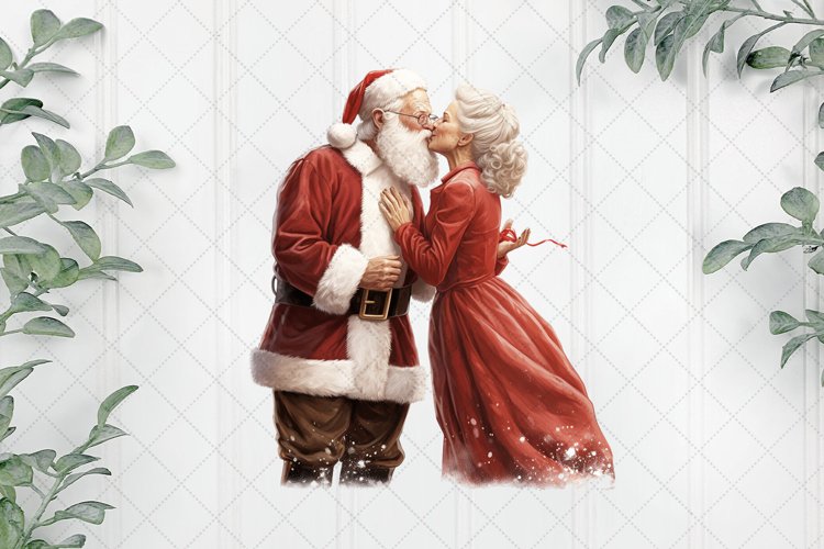 Santa Claus And Mrs.Claus Sublimation