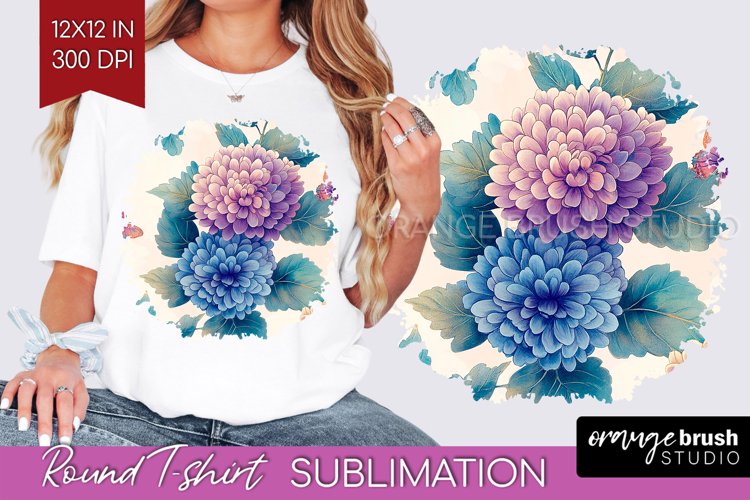 Spring Blossom Round Tshirt Background - Flowers PNG