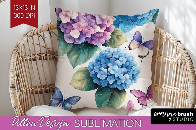 Spring Blossom Pillow Sublimation - Flowers Pillow Cover PNG