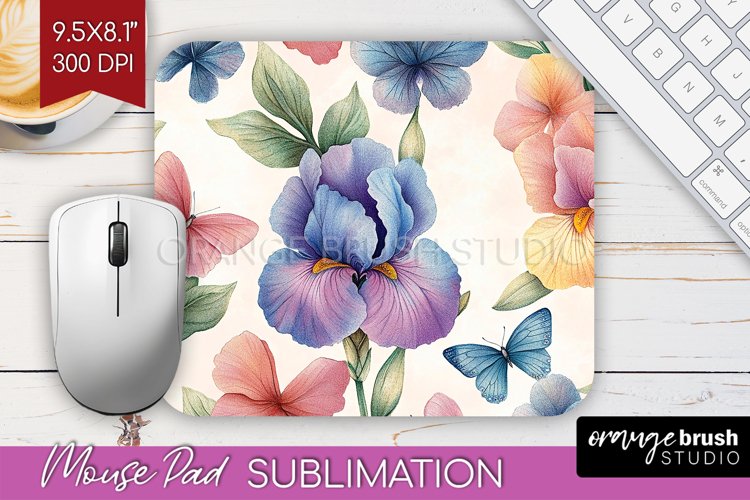 Spring Blossom Mouse Pad Sublimation - Flowers Mousepad PNG