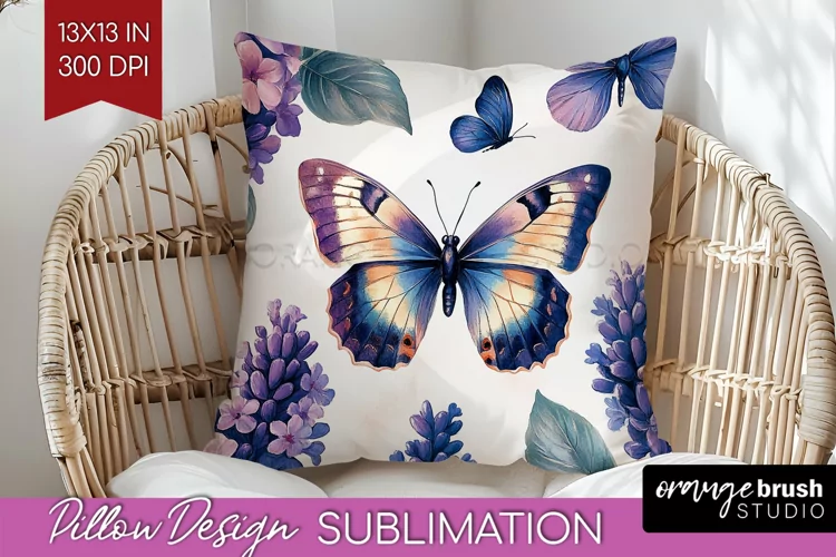 Spring Blossom Pillow Sublimation - Flowers Pillow Cover PNG